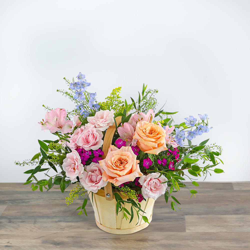 Botanical Basket Flower Bouquet