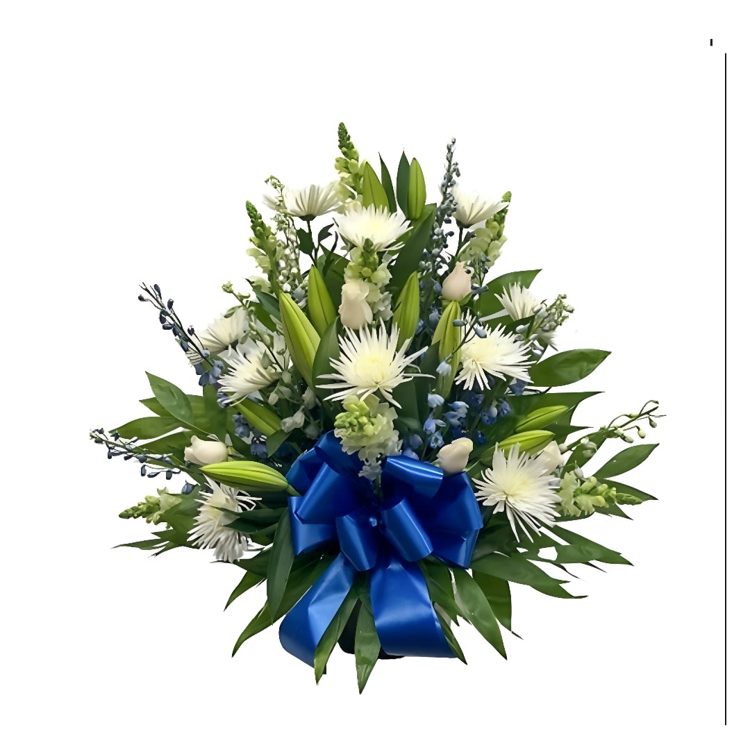 Blue With Out You Floor Basket