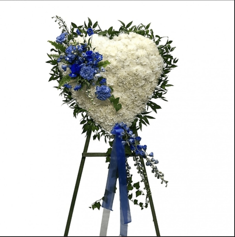 My Heart is Blue Without You Flower Bouquet