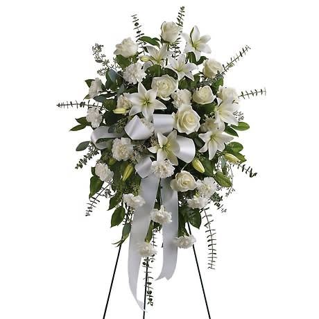 Sentiments of Serenity Spray Flower Bouquet