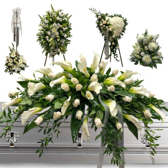 Graceful Devotion 5 pc Set Flower Bouquet