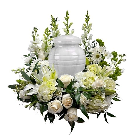 White Urn Arrangement