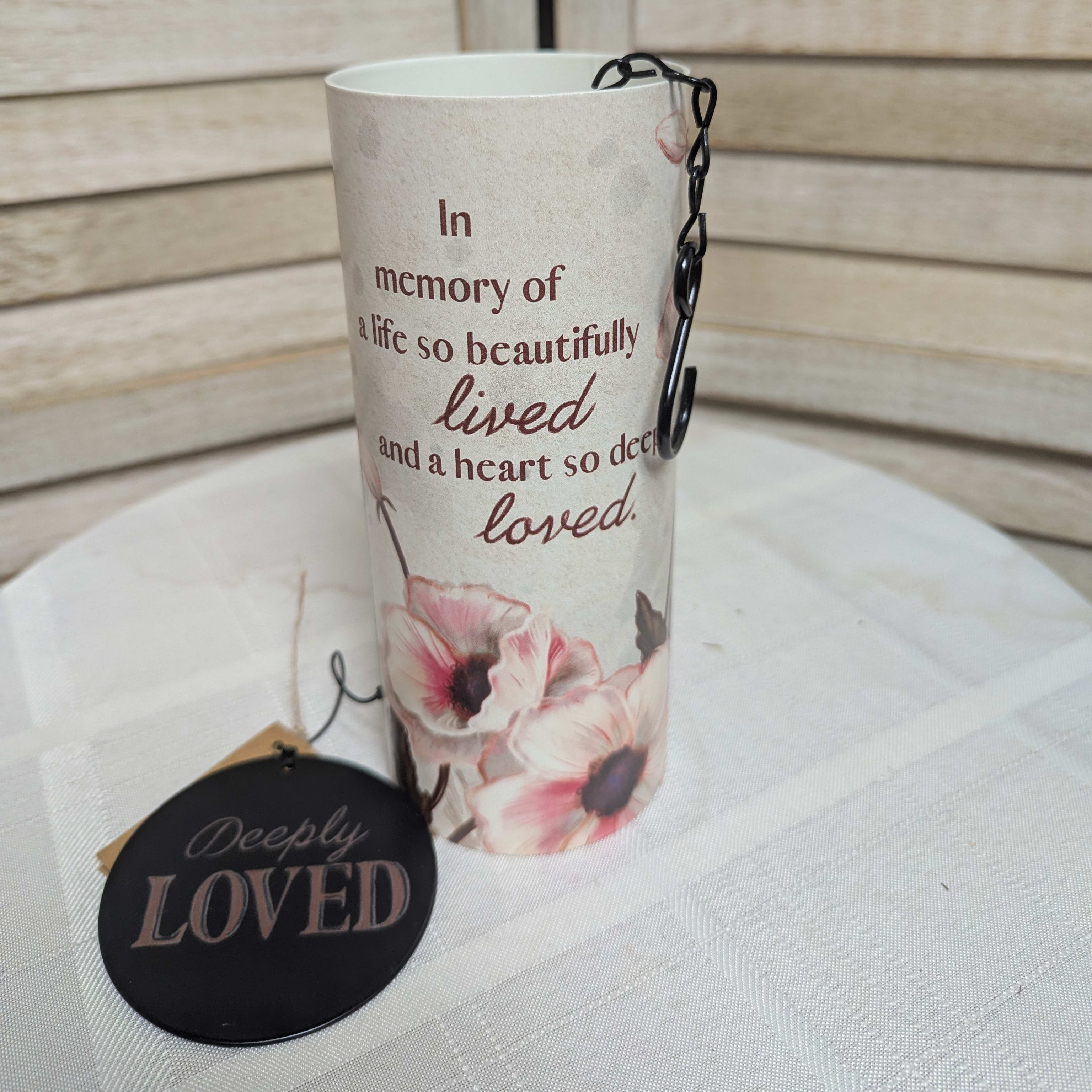 Deeply Loved Bell Chime -18" Flower Bouquet