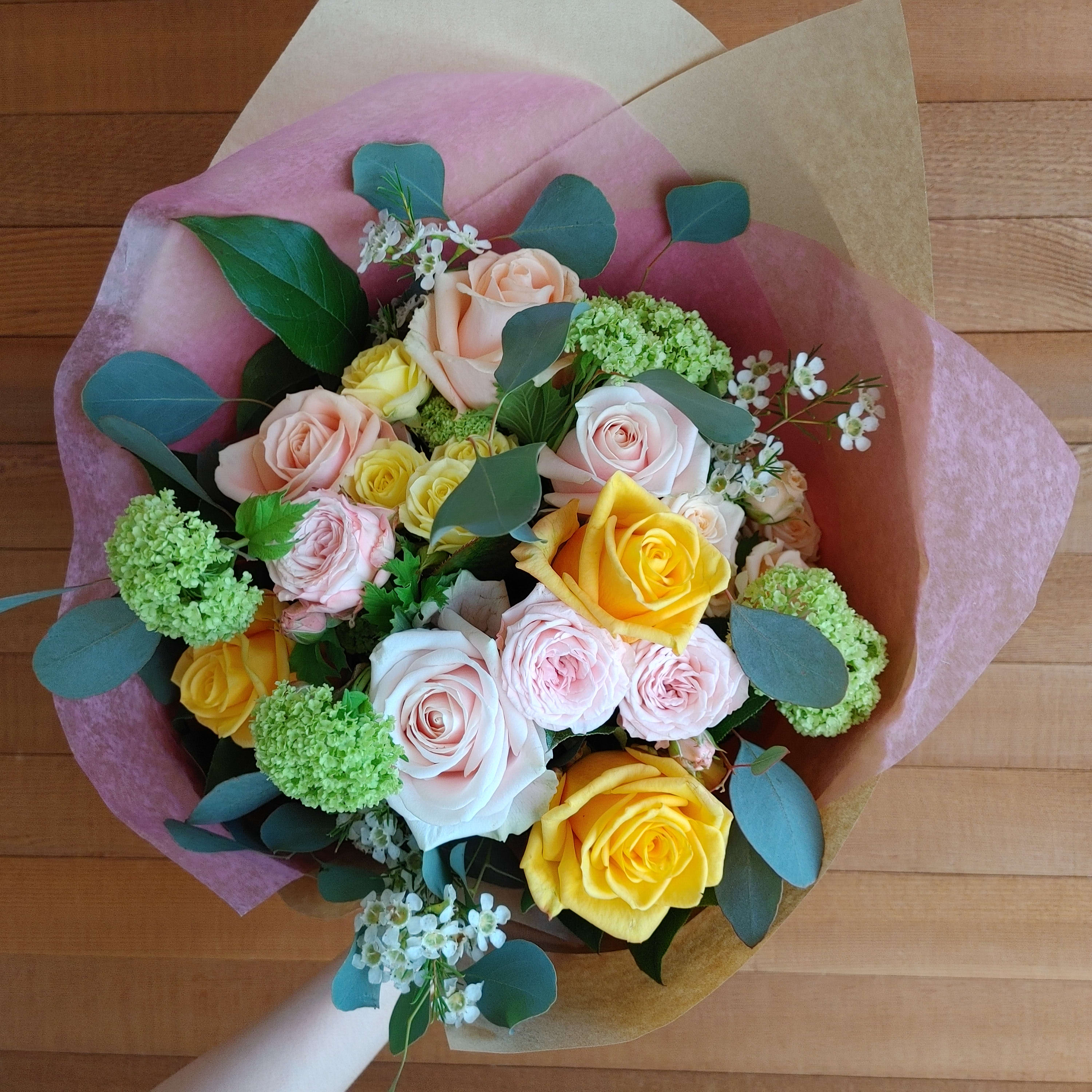 Pretty Pastel Rose Bouquet
