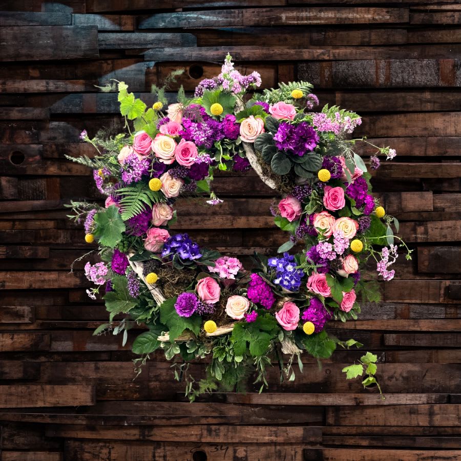 Woodland Glen - Standing Wreath Flower Bouquet