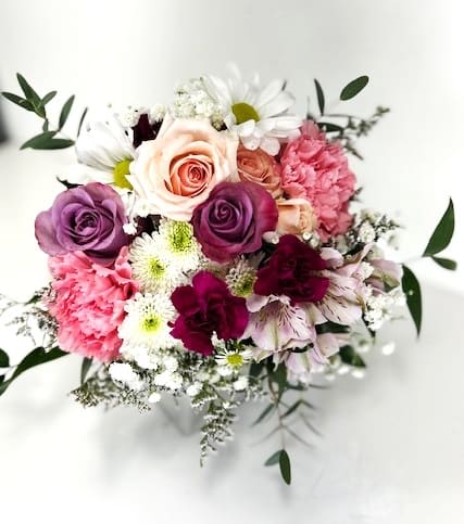 Mixed Flowers Prom Bouquet