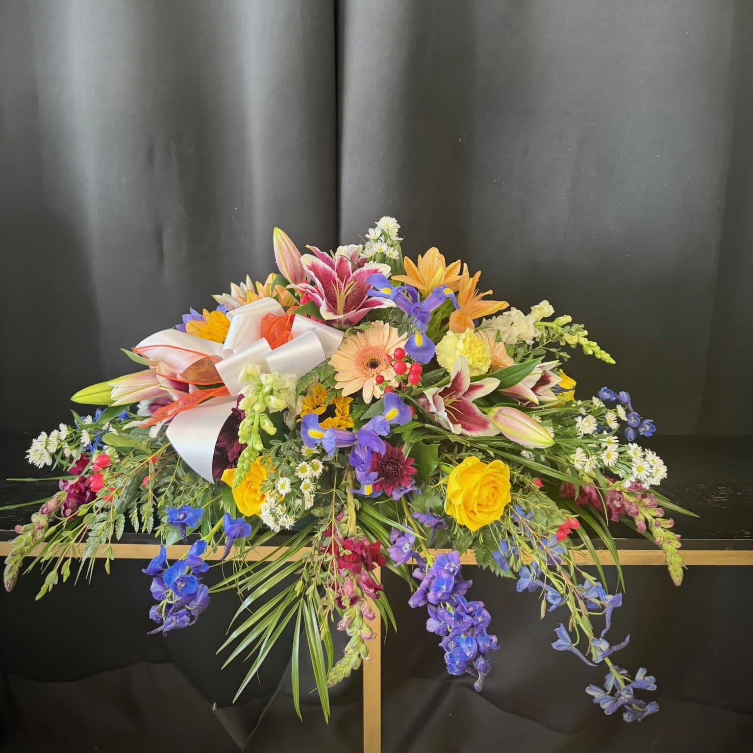 Colorful Condolences Casket