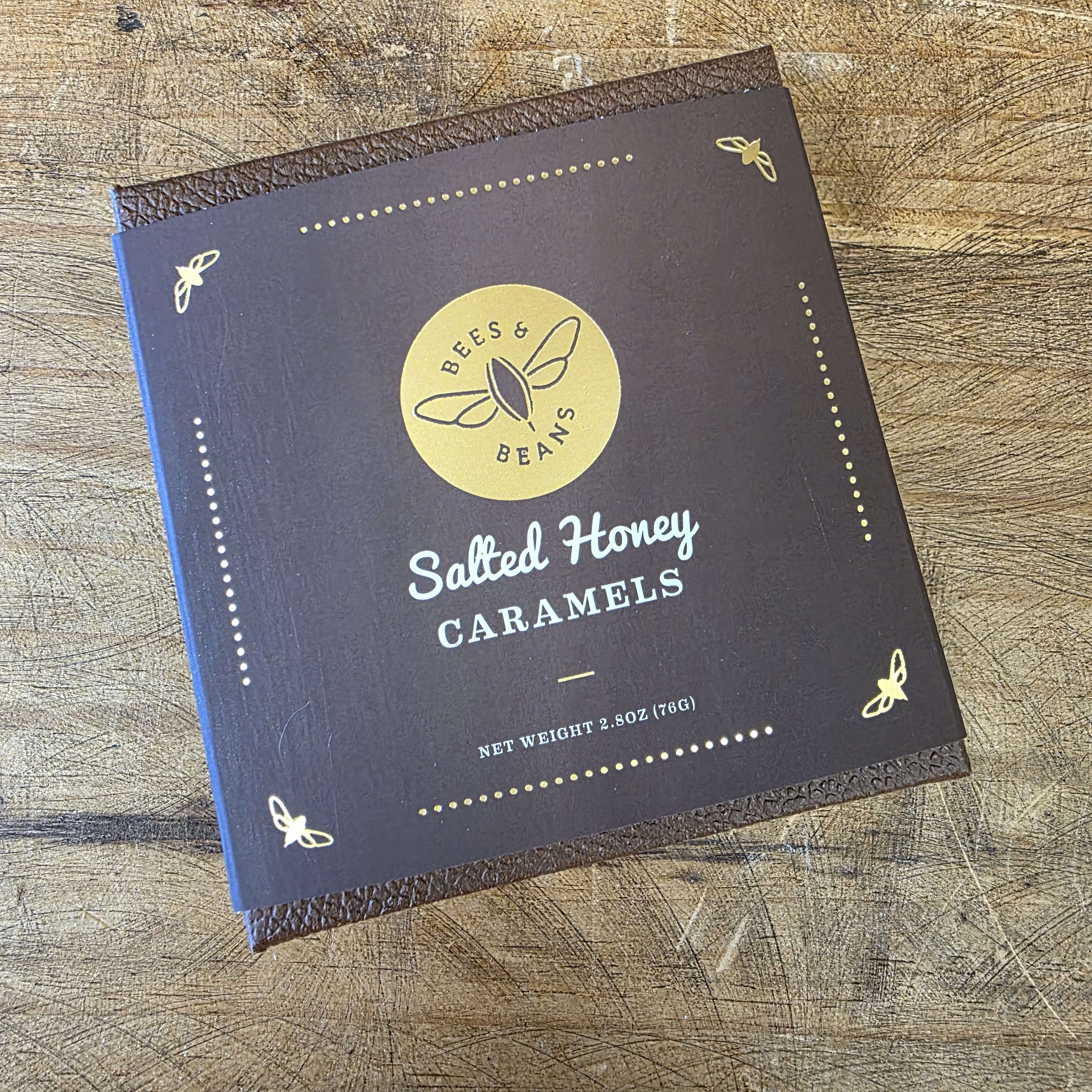 Bees and Beans Salted Honey Caramels 6p