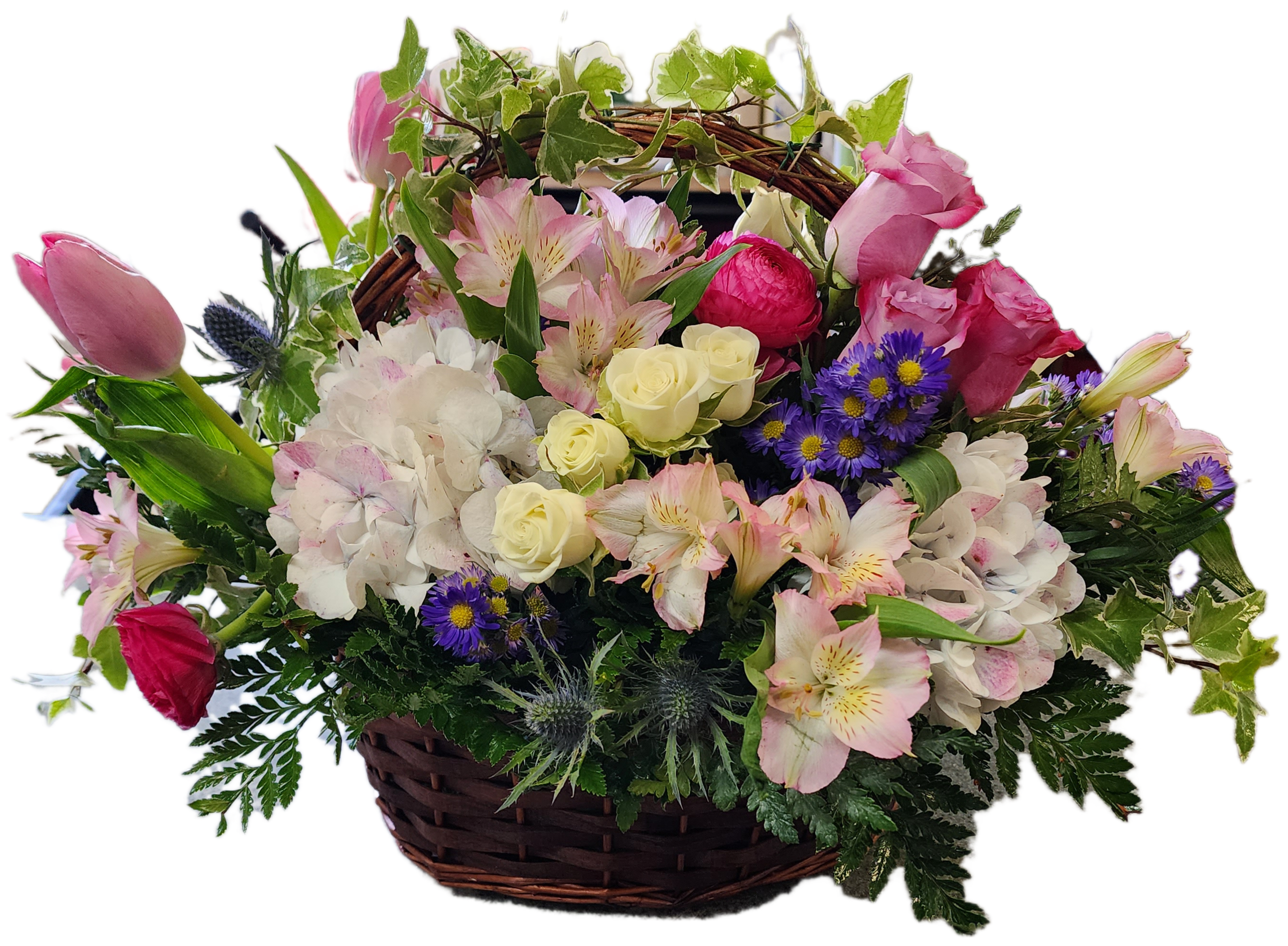 Basket Full of Love Flower Bouquet