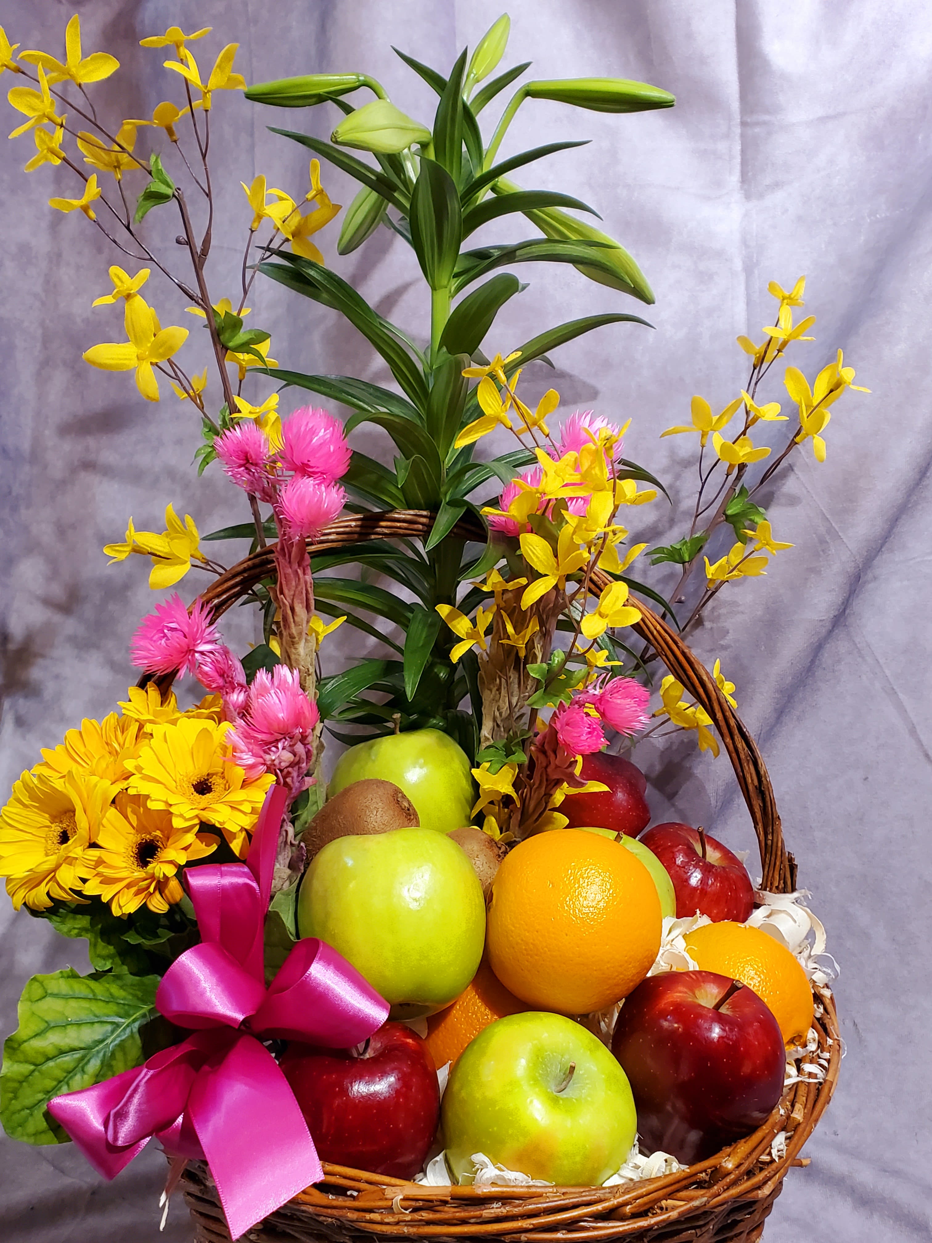 Easter Plant and Fruit Basket