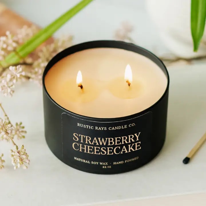 Strawberry Cheesecake Soy Candle