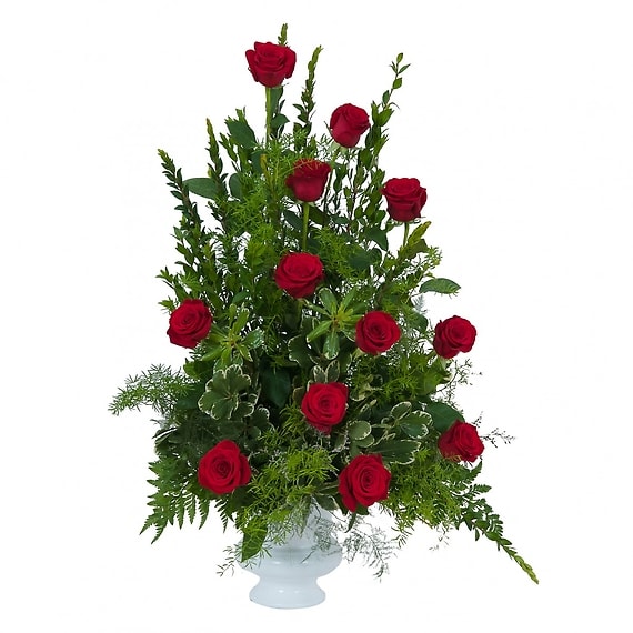 Royal Dozen Rose Urn