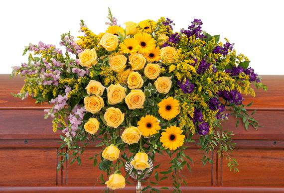 Vivid Memories Casket Spray