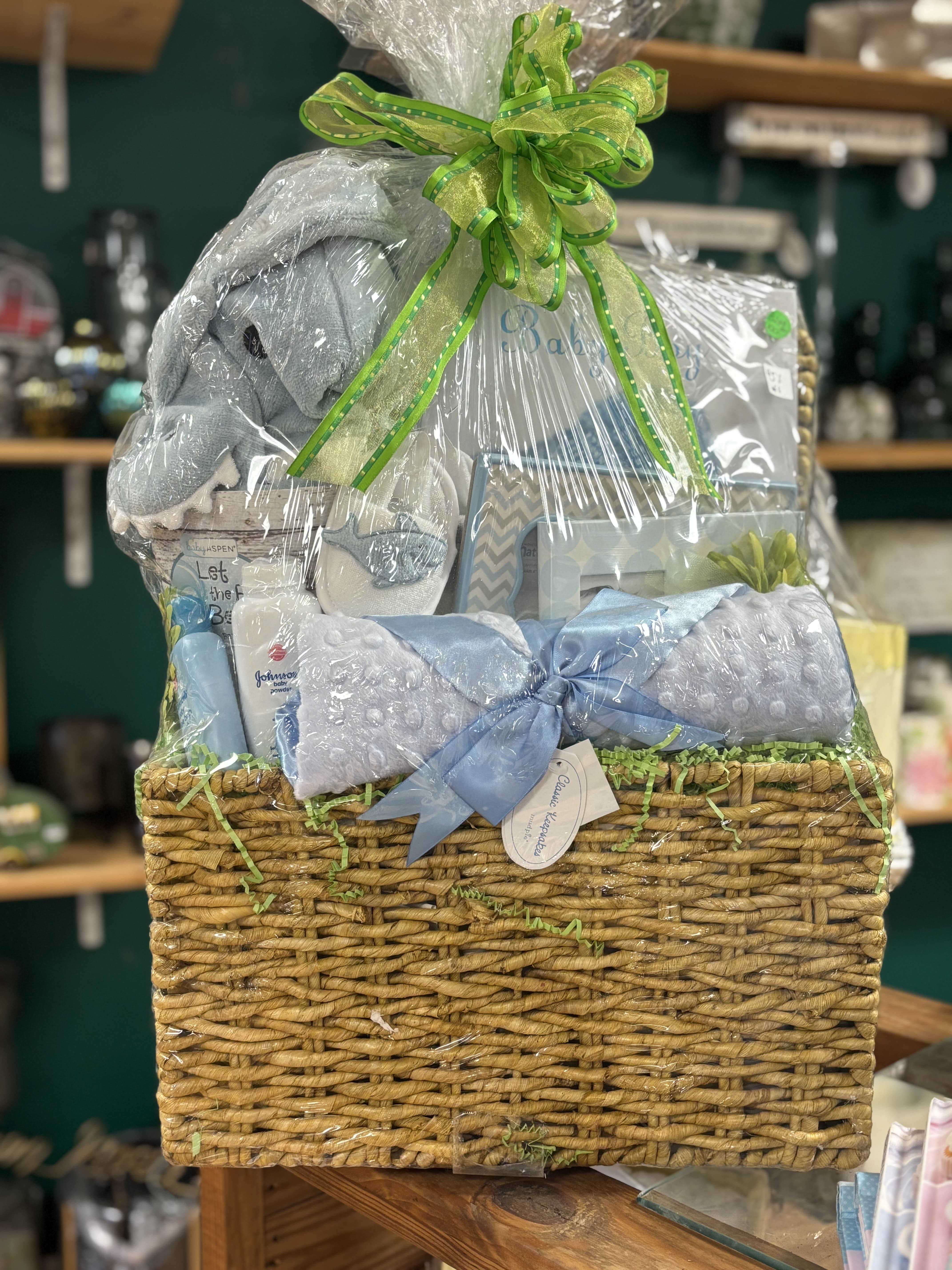 New Baby Boy Gift Basket