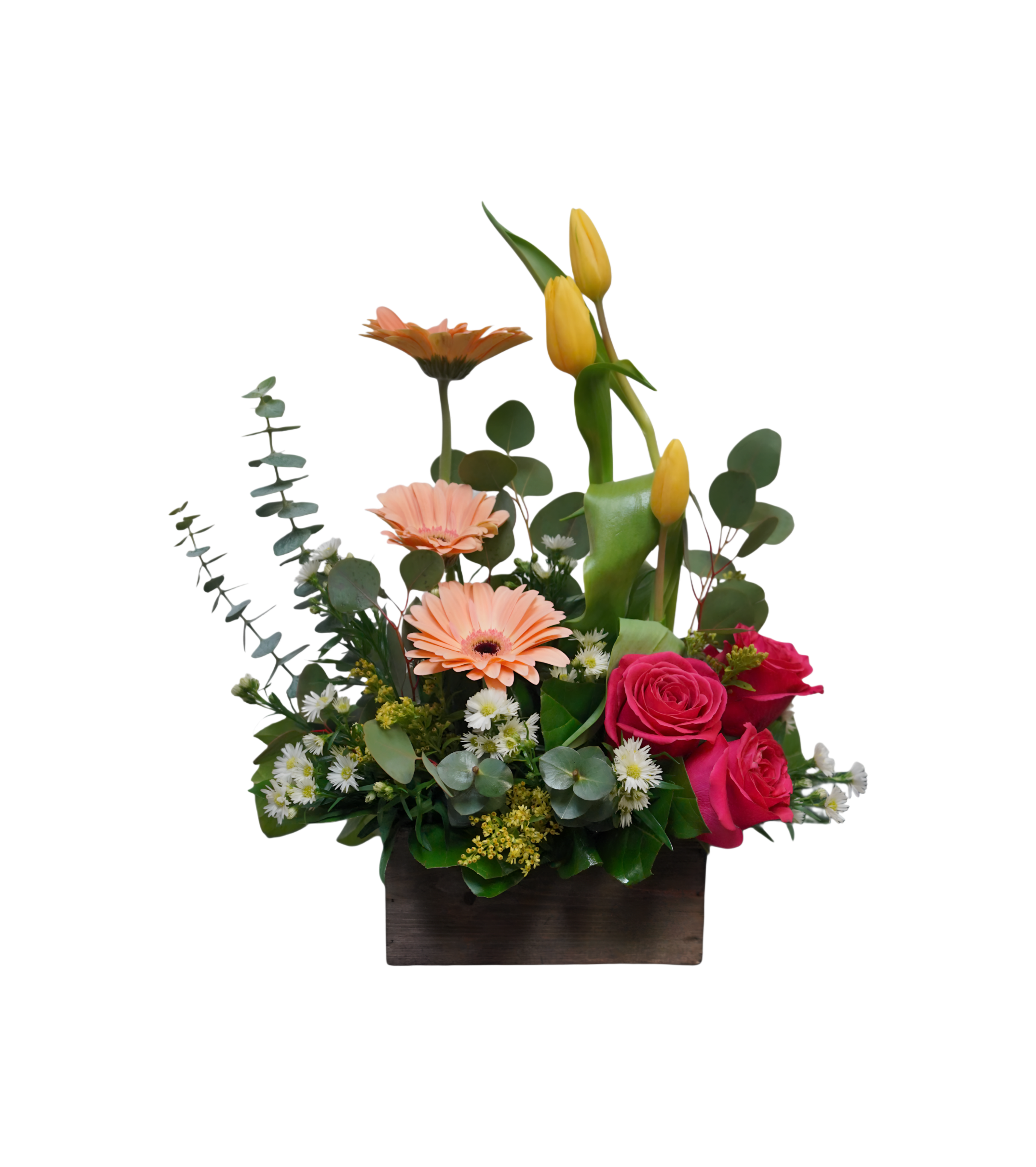 EA-2 Arreglo de gerberas, rosas y tulipanes