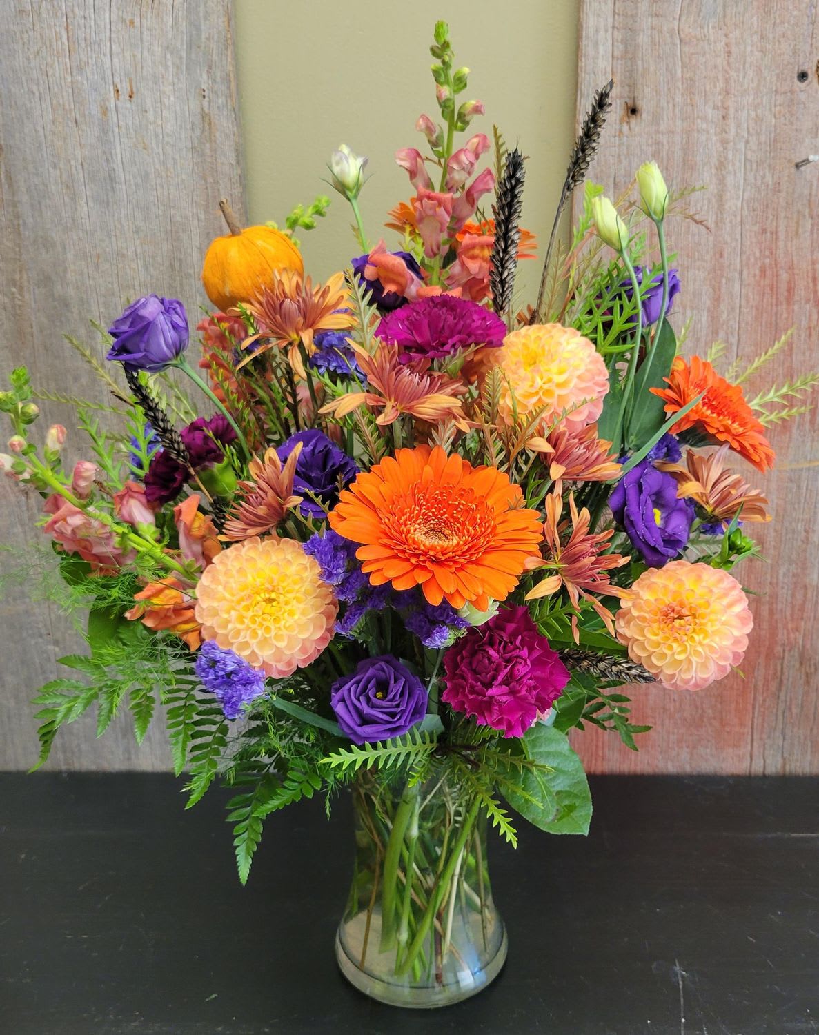 Fall Harvest Vase Arrangement