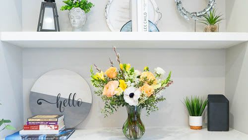 Morning Sunrise Vase Arrangement Flower Bouquet