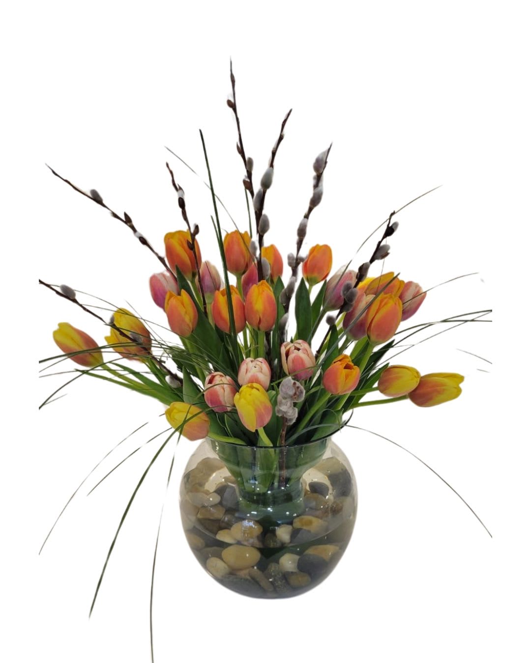 Tranquil Tulips Vase Arrangement