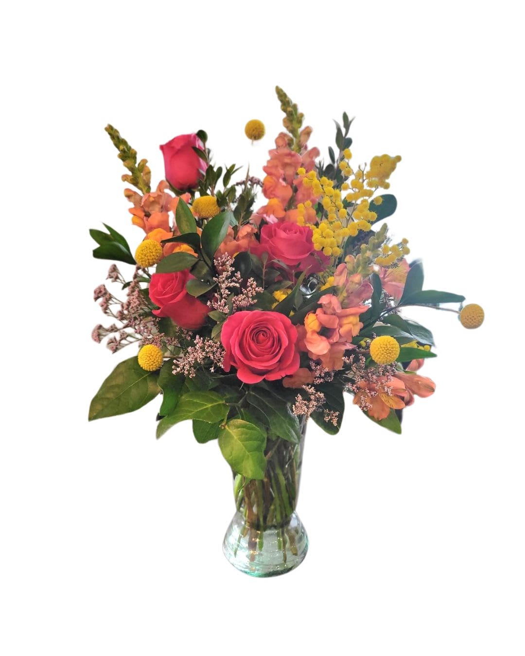 Sherbet Sunset Vase Arrangement Flower Bouquet