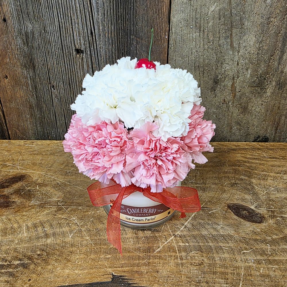 Ice Cream Parlor Candle Bouquet
