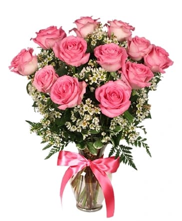PRIMETIME PINK ROSES ARRANGEMENT Flower Bouquet
