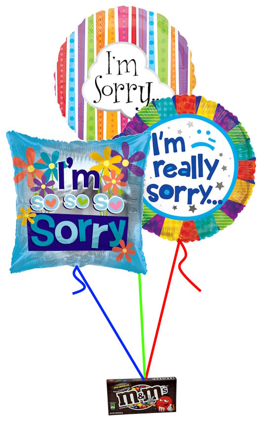 3 Sorry Balloon Balloons