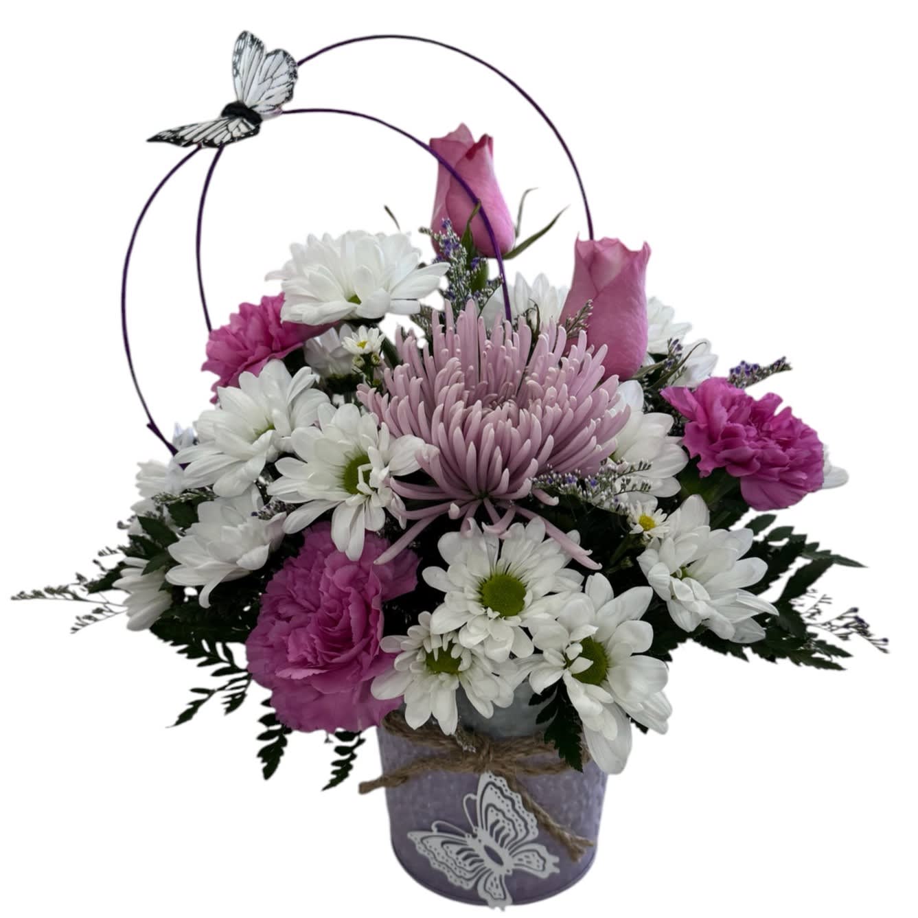 Butterflies & Blooms Flower Bouquet