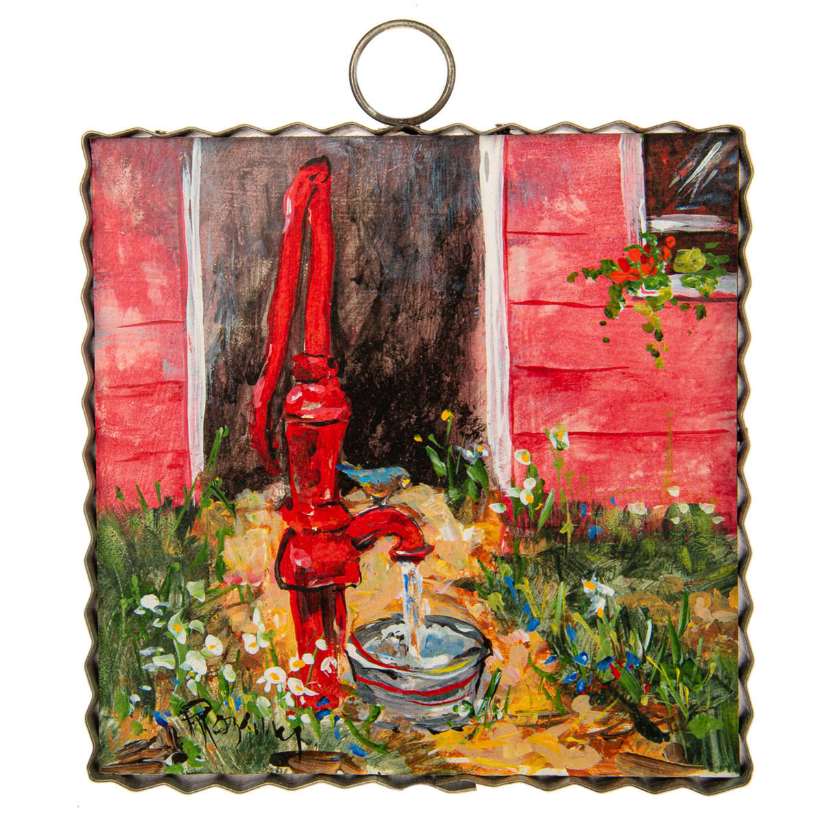 Mini Water Pump Print Flower Bouquet