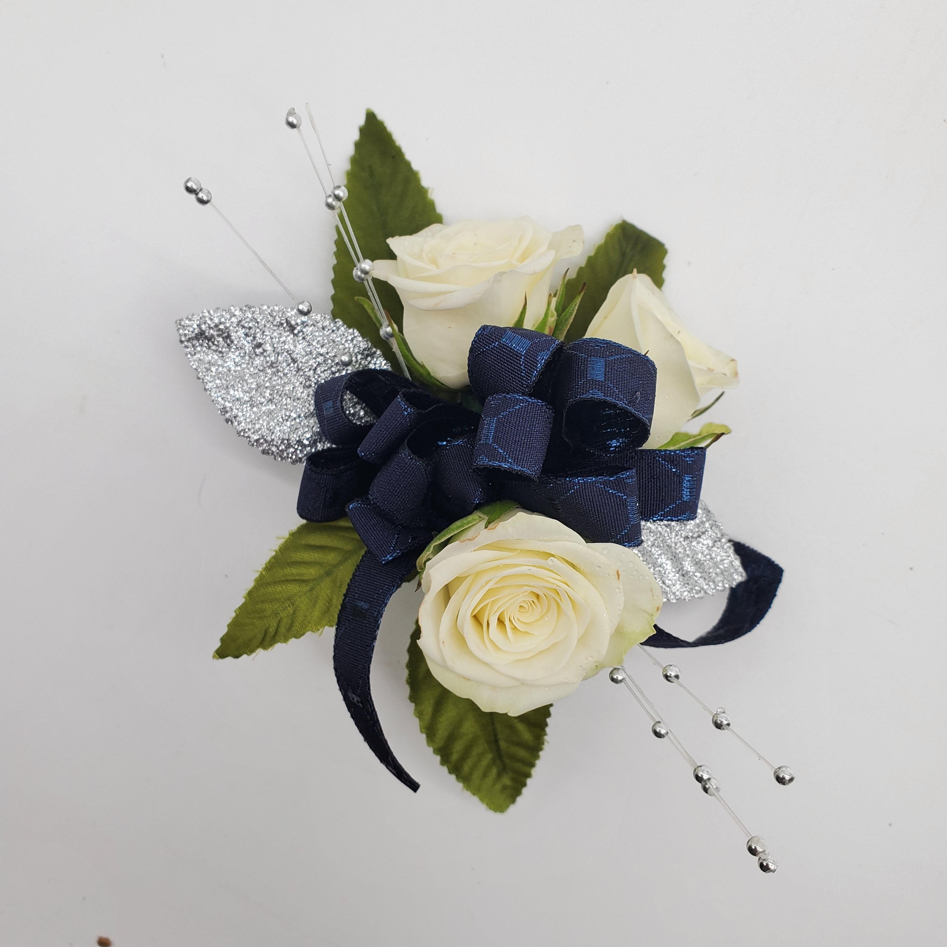 Dark Blue and Silver