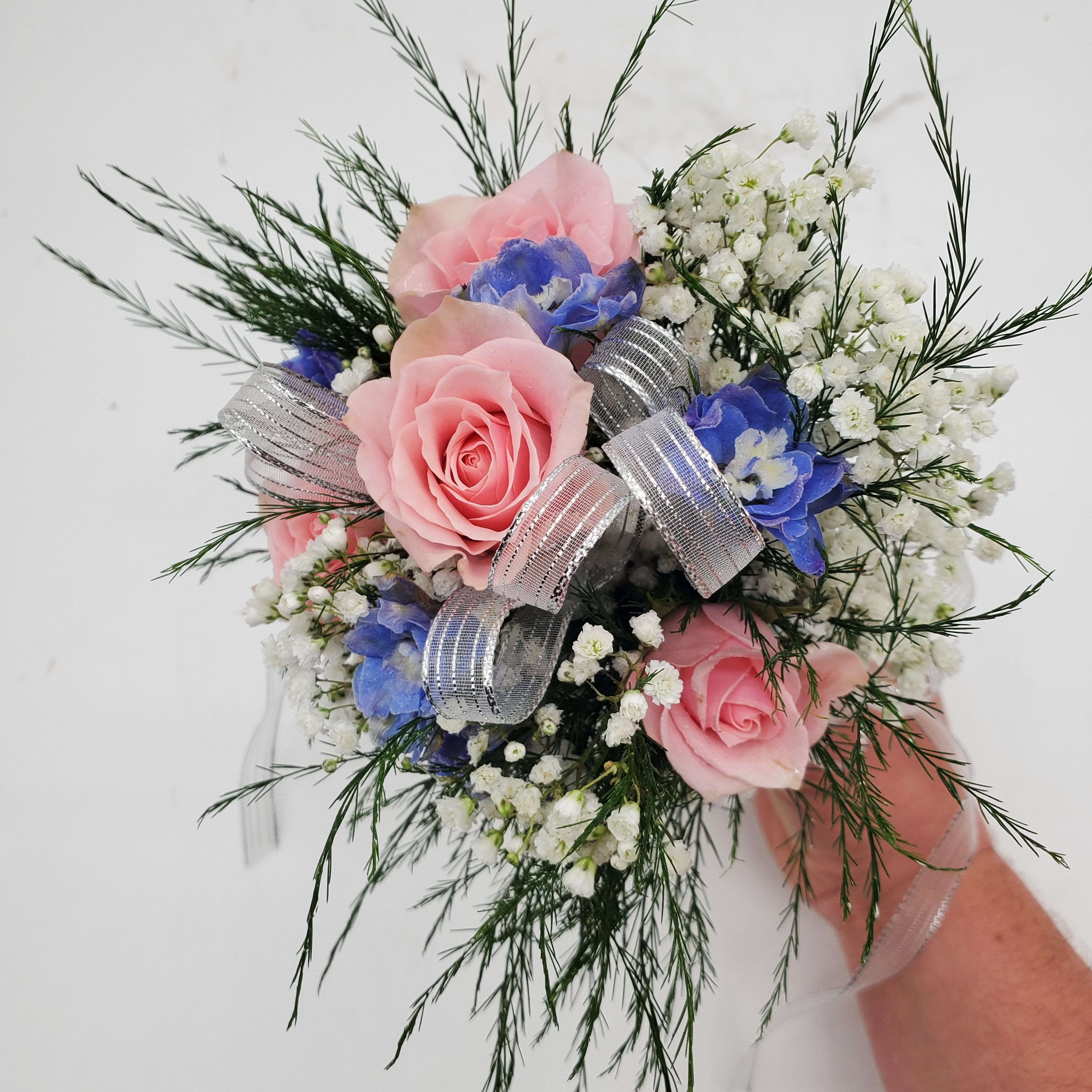 Pink and Blue Nosegay