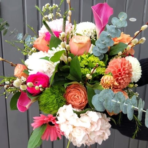 Coral Garden Delight Flower Bouquet