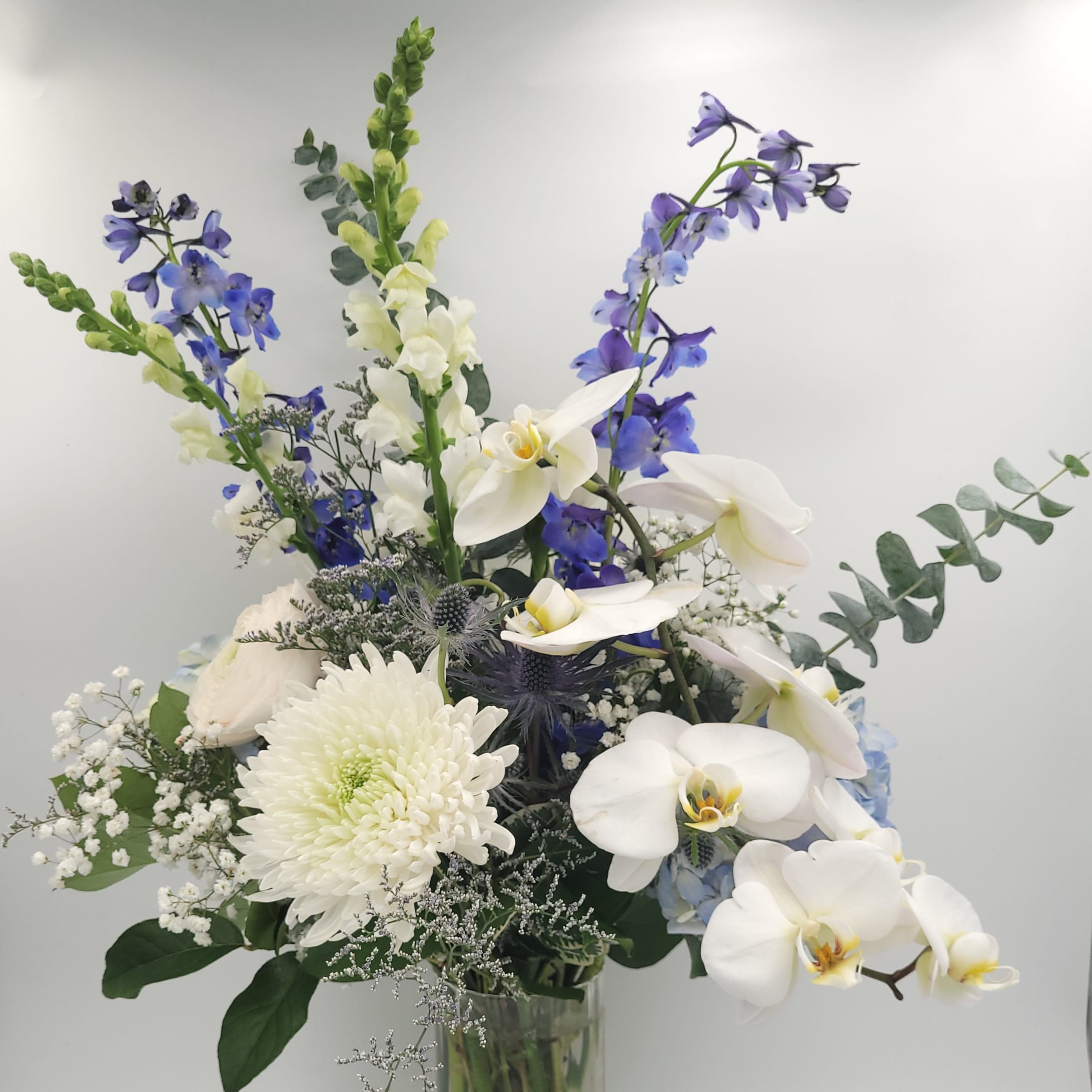 Heavenly Blue Garden Flower Bouquet