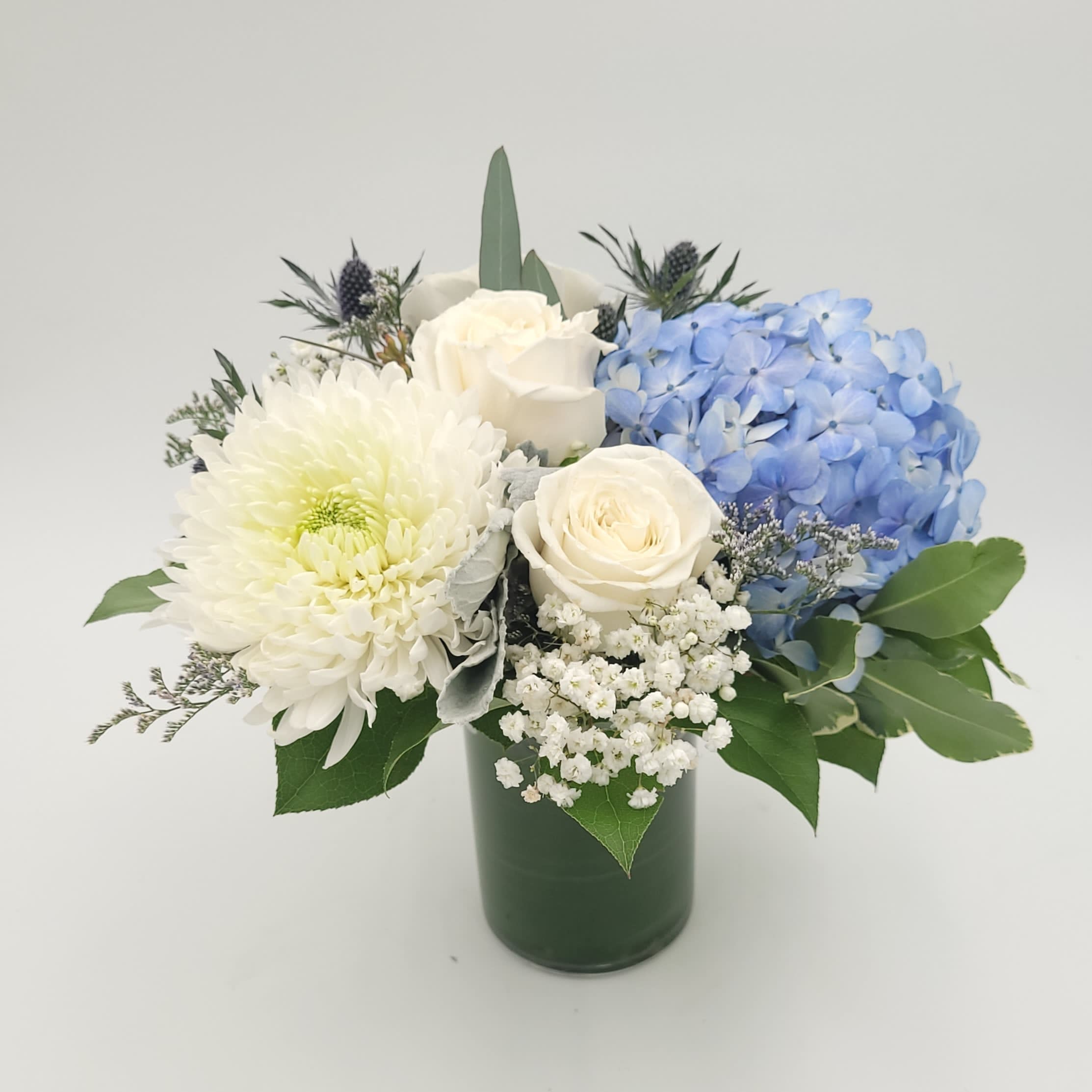 Whispers of Blue and White Flower Bouquet