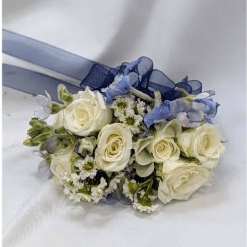 Touch of Blue Corsage