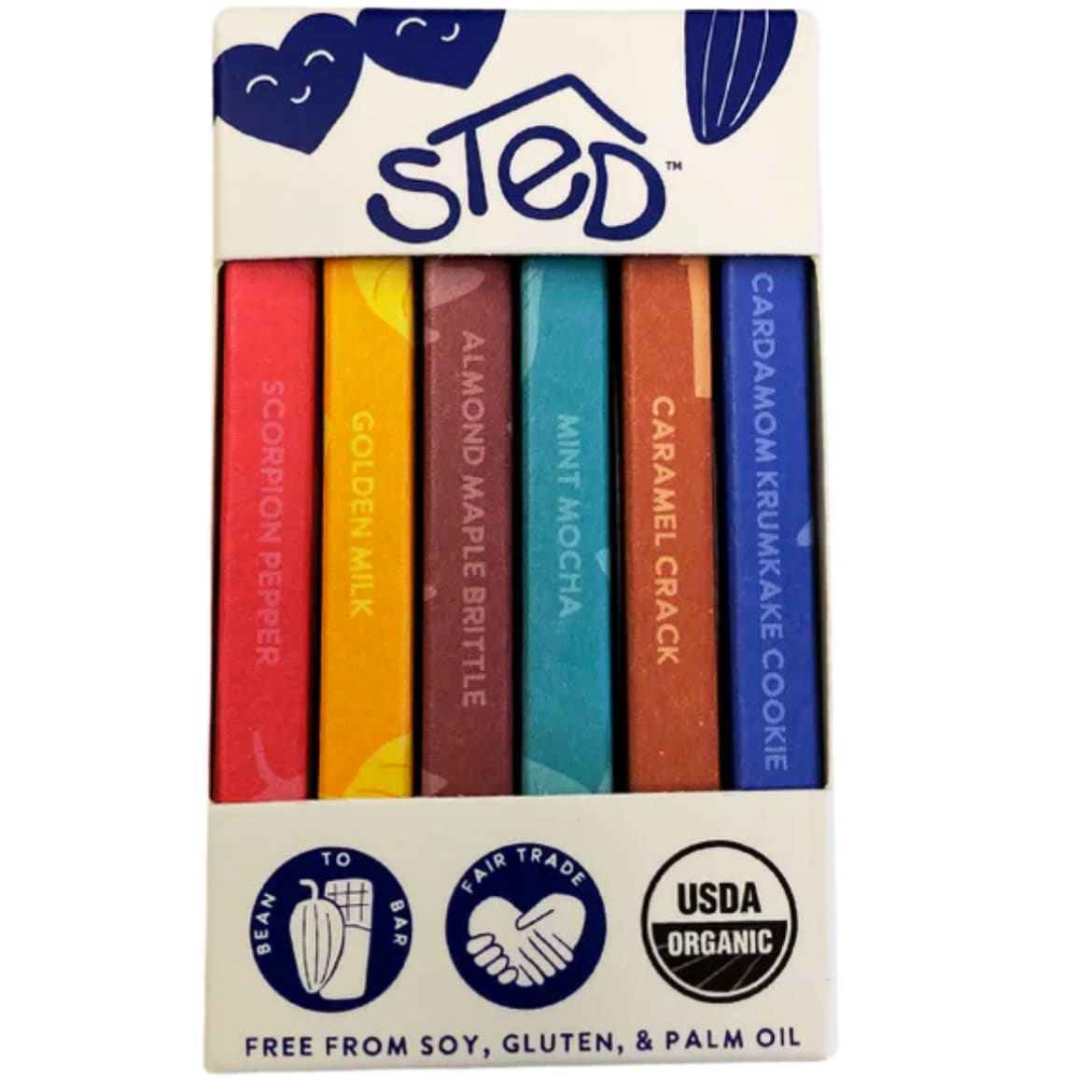 Sted Chocolate Bar - Box Flower Bouquet