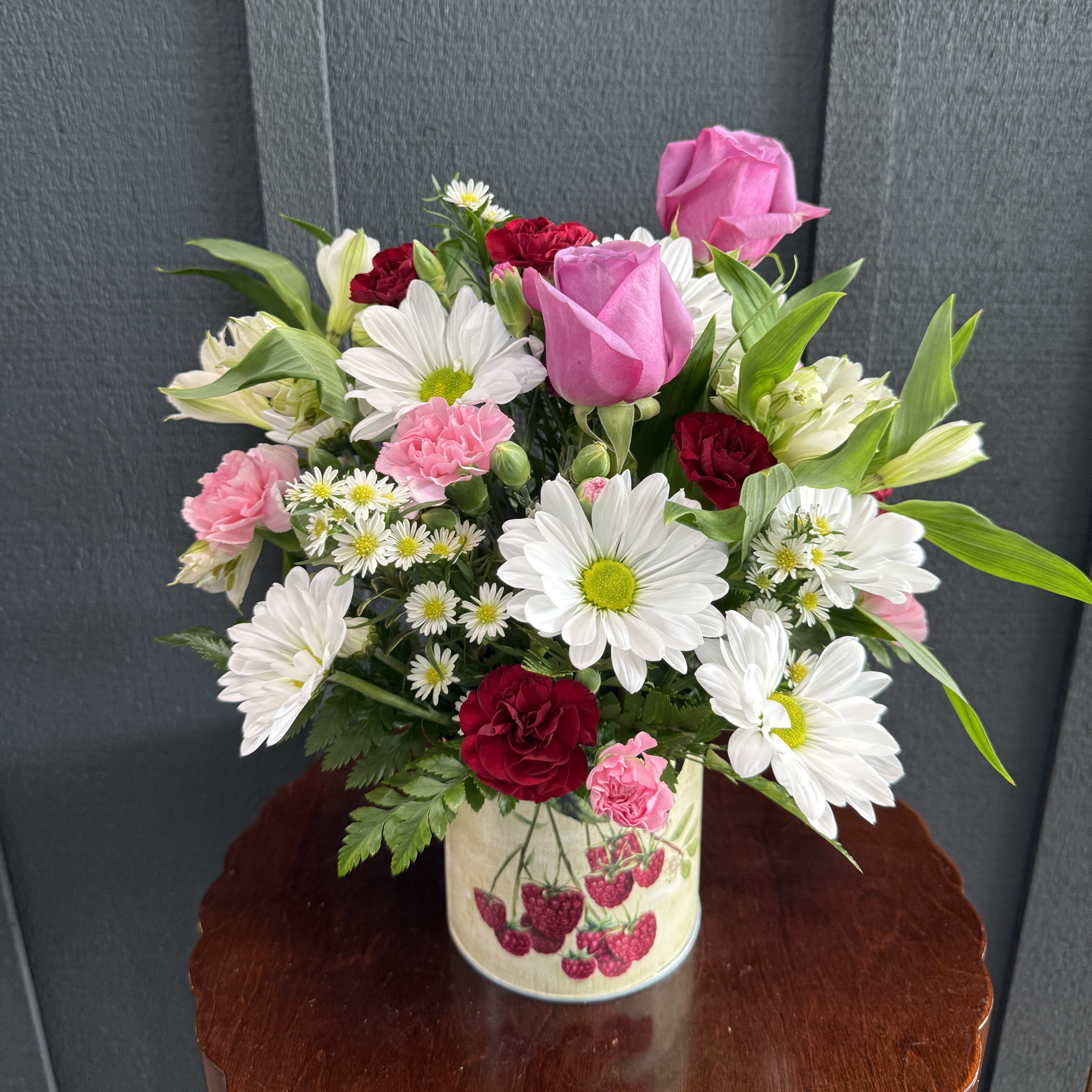 Summer Garden Tin Flower Bouquet
