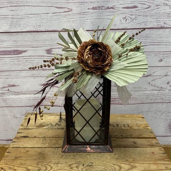Bronzed Light Silk (Artificial) Lanterns Flower Bouquet