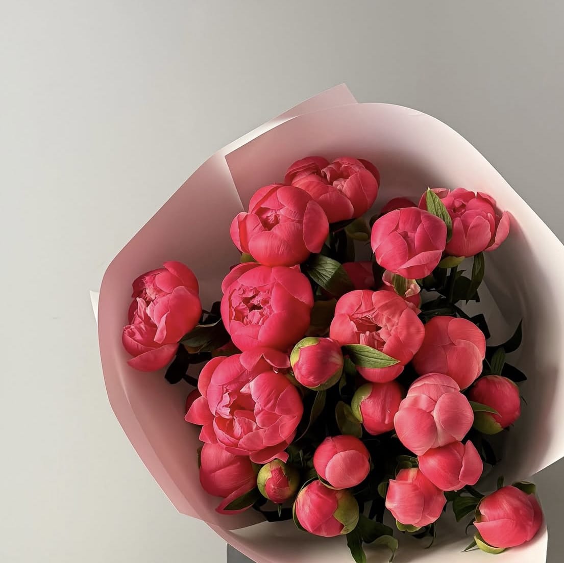 Peony Wrapped Bouquet