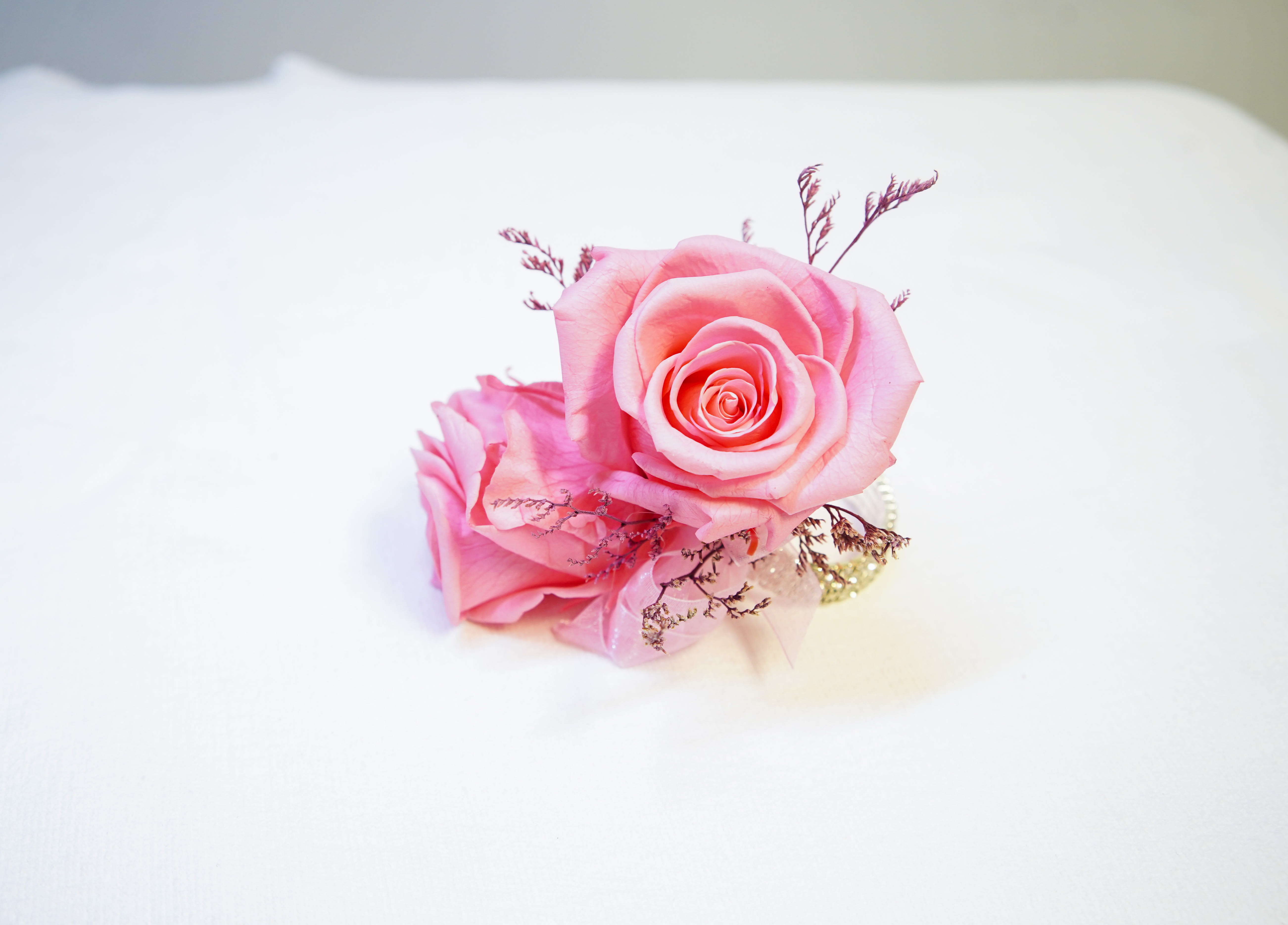 CPR-2 Corsage de rosas y caspia preservada