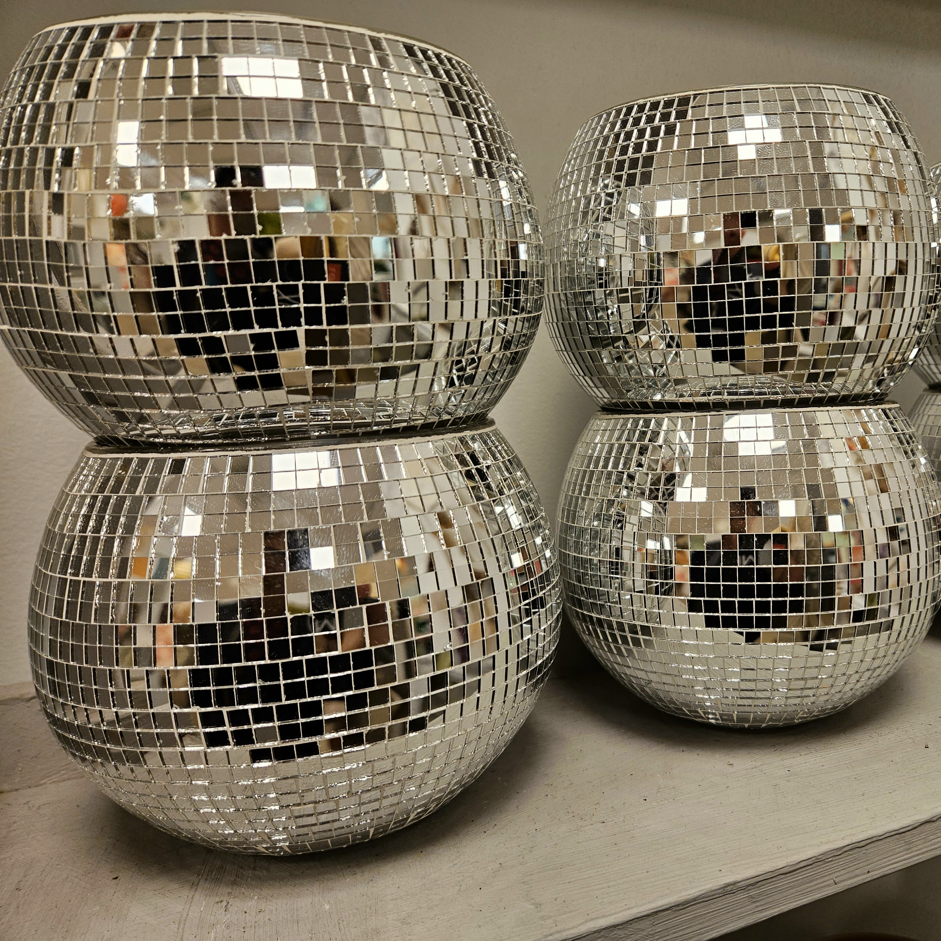 Disco Mirror Ball Planter 4.5"