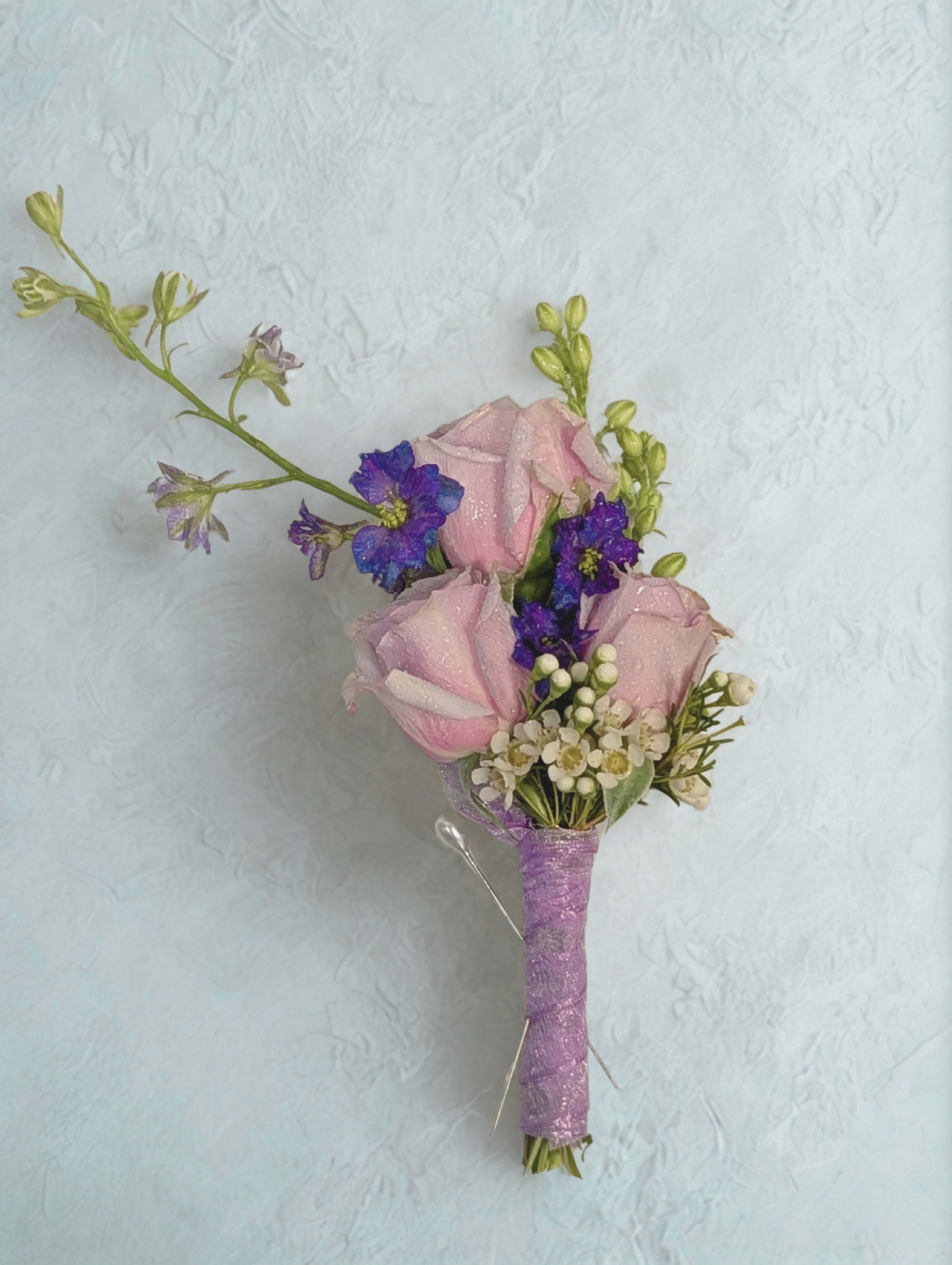 Lavender Fields Boutonniere