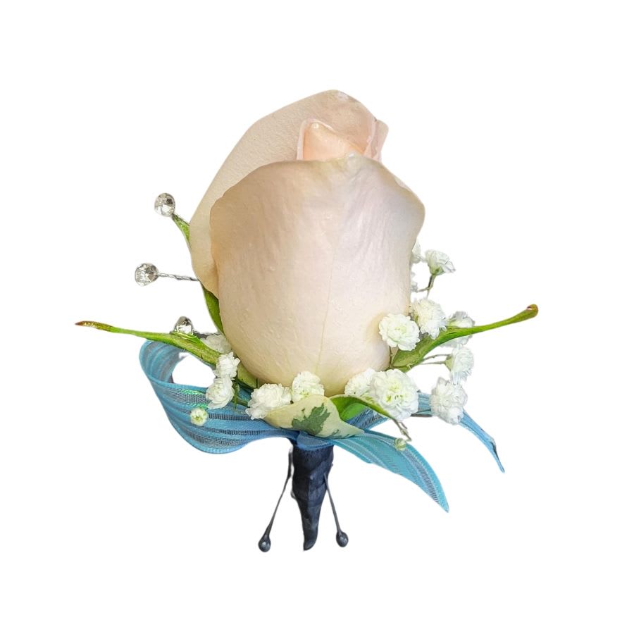 Pale Pink Boutonniere Flower Bouquet