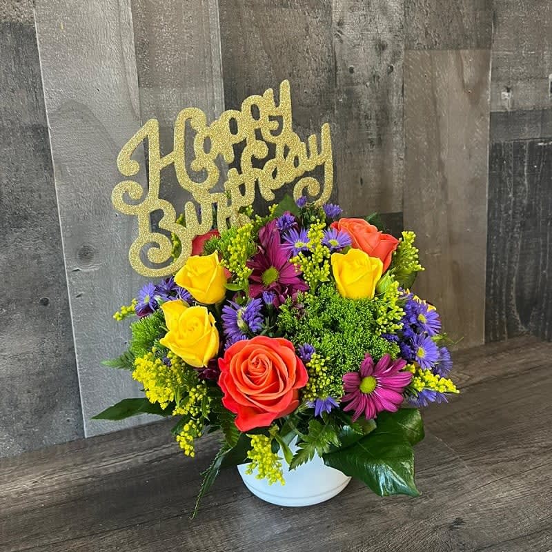 Birthday Garden Arrangement Flower Bouquet