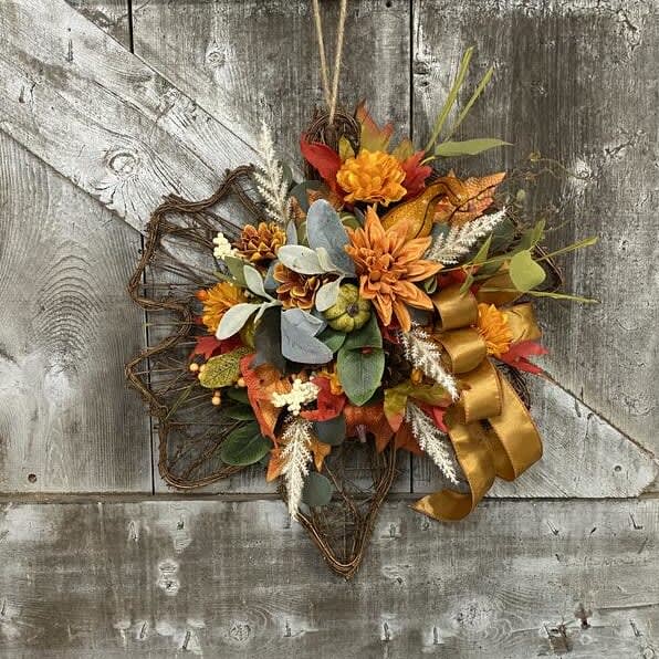 Falling Leaves Silk (Artificial) Wreaths
