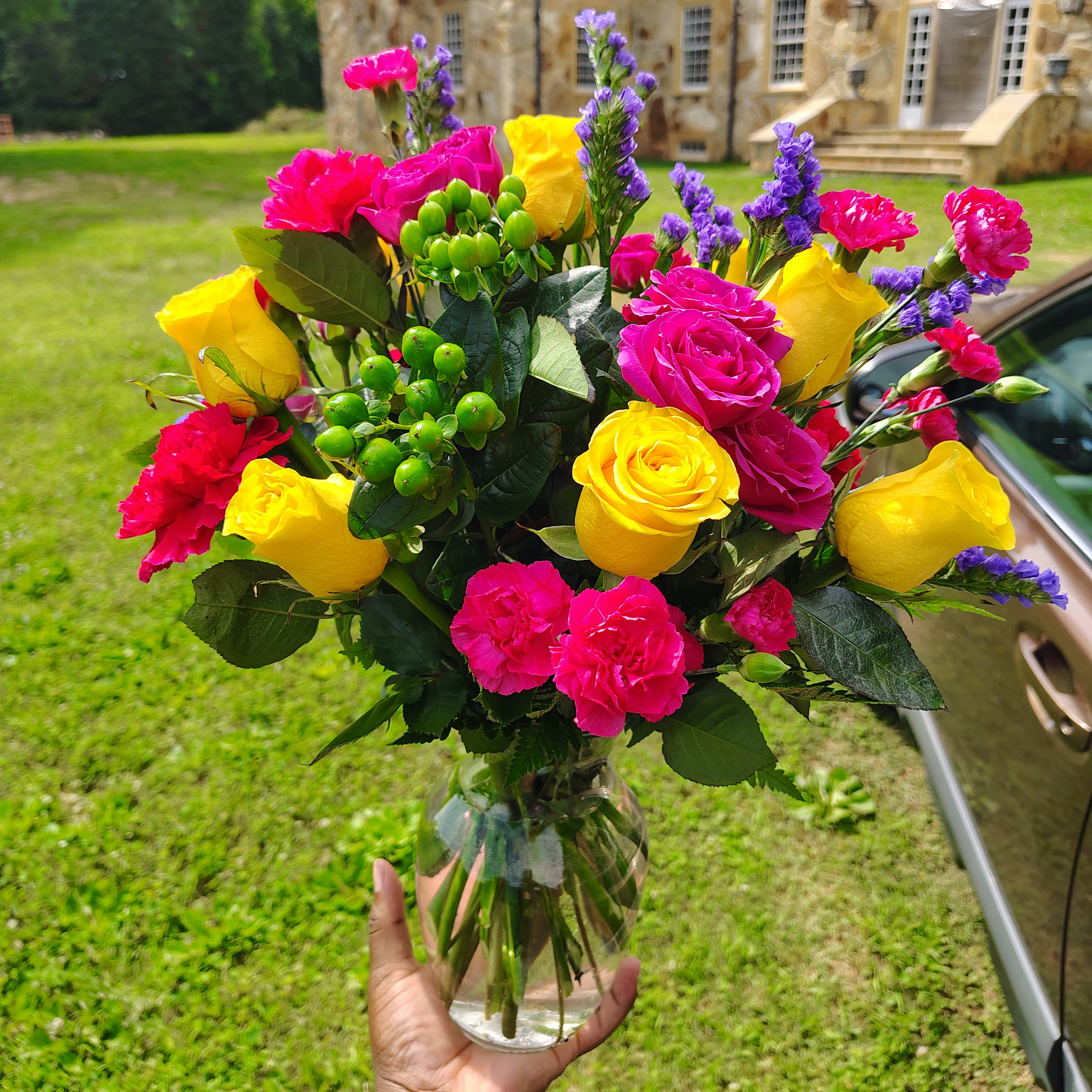 Tequila Sunrise Bqt Flower Bouquet