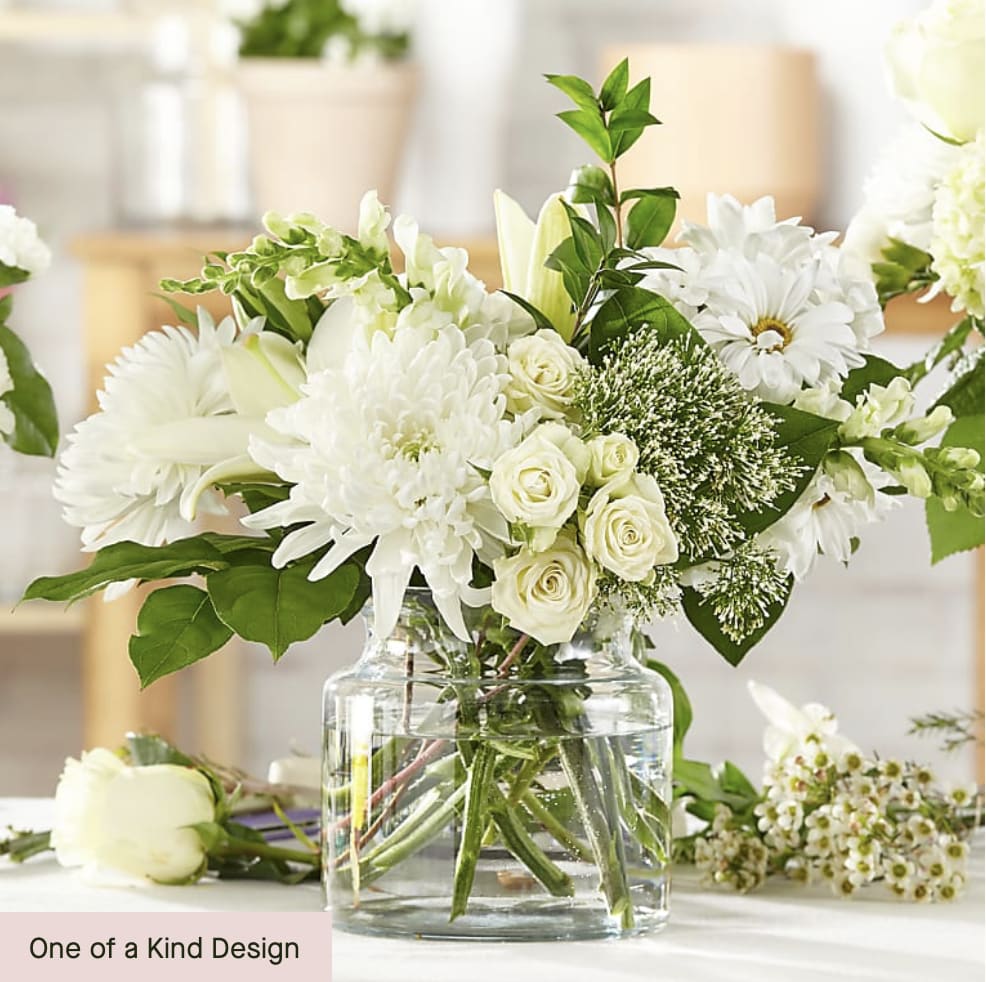 White & Ivory Designers Choice Flower Bouquet