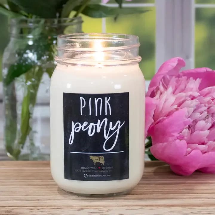 Pink Peony Candle