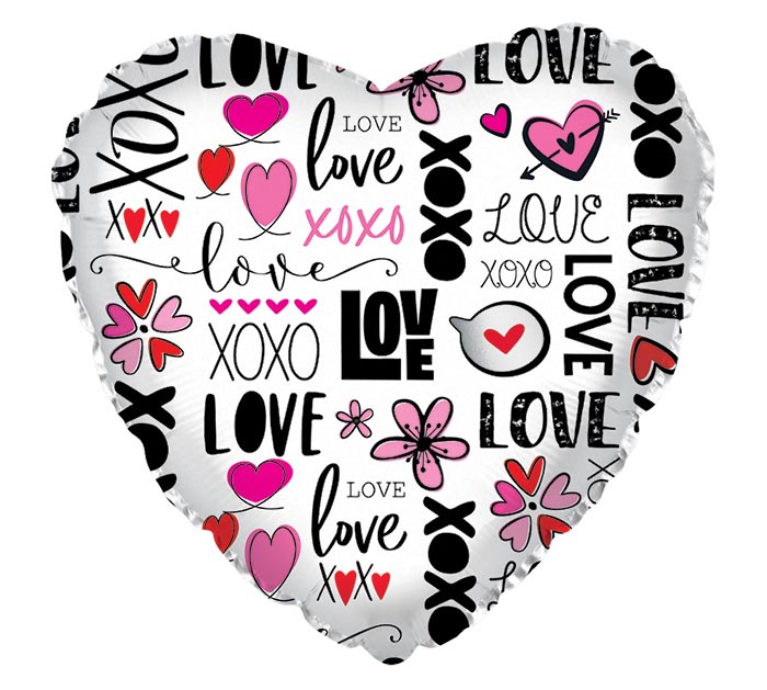 XoXo Love Balloon Flower Bouquet
