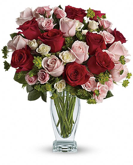 Cupid's Creation with Red Roses Flower Bouquet