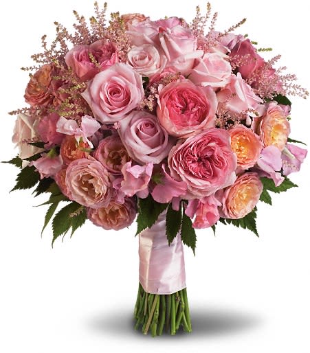 Pink Rose Garden Bouquet Flower Bouquet